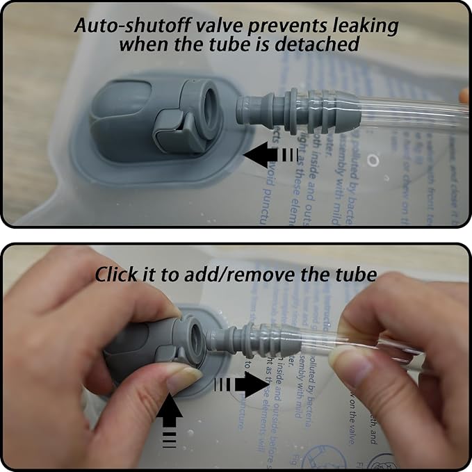 Hydration Bladder 1.5L-2L-3L,Leak Proof Water Reservoir, BPA Free Military Water Storage Bladder Bag Hydration Pack Replacement Easy Clean for Bicycling Hiking Camping Hunting Running