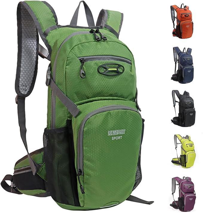 Hiking Daypack Waterproof Biking Backpack 15L Lightweight Durable Backpack for Ski Snowboarding Running MTB Cycling