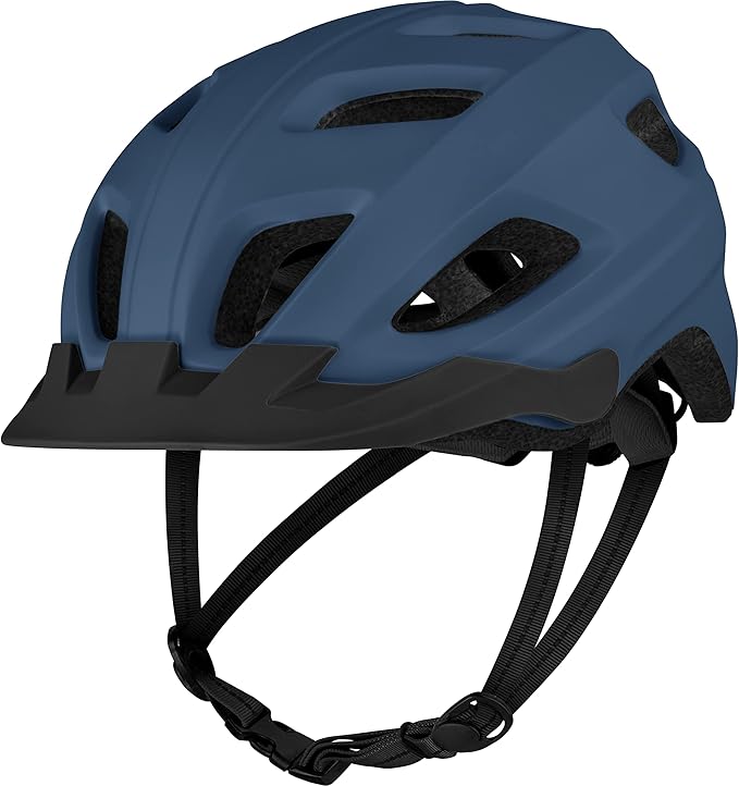 Retrospec Lennon Bike Helmet with LED Safety Light Adjustable Dial & Removable Visor