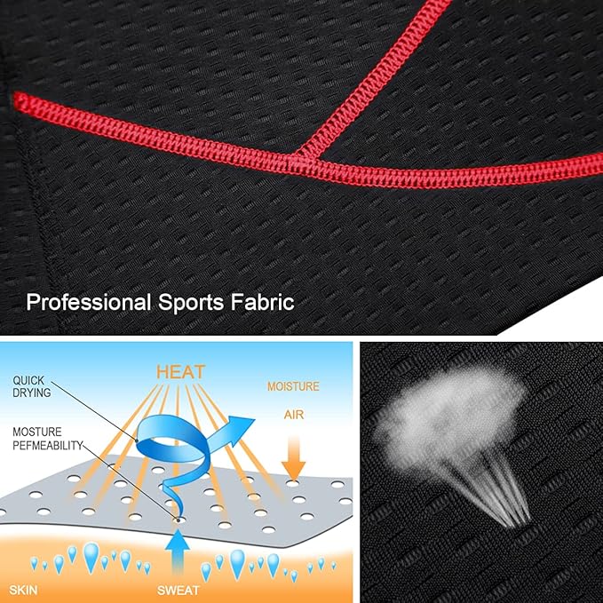 Souke Sports Men's Cycling Underwear Shorts 4D Padded Bike Bicycle MTB Liner Shorts with Anti-Slip Leg Grips