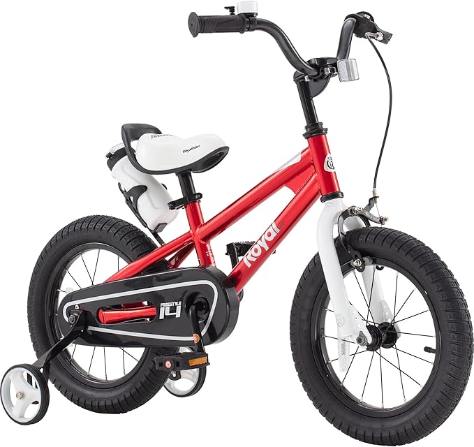 RoyalBaby Kids Bike EZ Freestyle Training Free Balance to Pedal Easy Learning Bicycle, 12-18 Inch for Toddlers to Big Kids