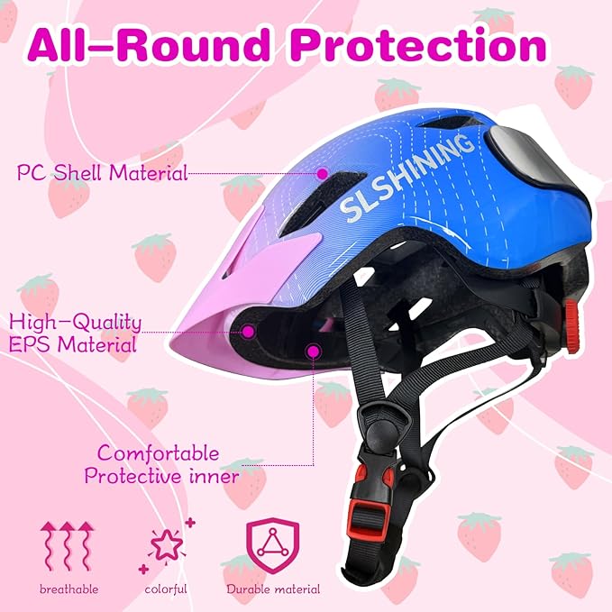 Kids Bike Helmet with LED Lights, Remote Control Turn Signals Safety Helmet Back Light for Youth Mountain Cycling Scooter Skateboarding, Adjustable and Lightweight for Boys Girls