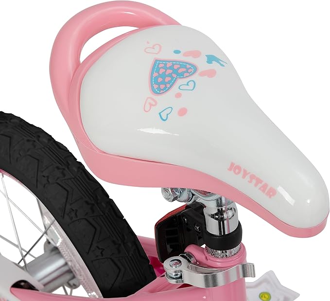 JOYSTAR Angel Girls Bike for Toddlers and Kids Ages 2-13 Years Old, 12 14 16 18 20 Inch Kids Bike with Training Wheels & Basket, 20 24 Inch Girls Bicycle with Handbrake & Kickstand