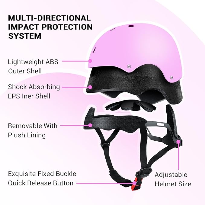 Kids Bike Helmet for 2-3-5-8-14 Ages Girls,Boys,Toddler,Kids and Youth, Ventilation and Impact Resistance Toddler Bike Helmet for Multi-Sport Bicycle Scooter Inline Roller Skate and Skateboarding