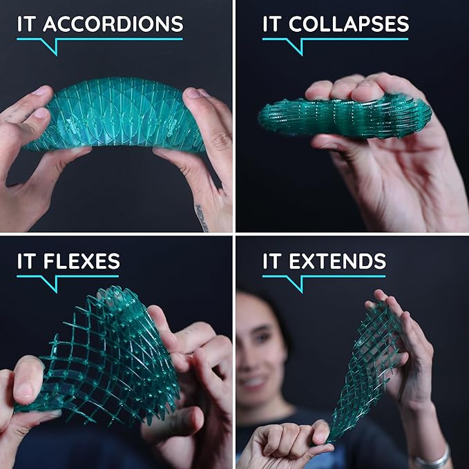 Morf Fidget Worm Toy - Flexible 3D Sensory Slug Figgy Toy for Kids, Teens, and Adults – Stretchy, Quiet, Stress and Anxiety Relief, Focus - For Play, School, Work Gifts, Great For Classroom and Office