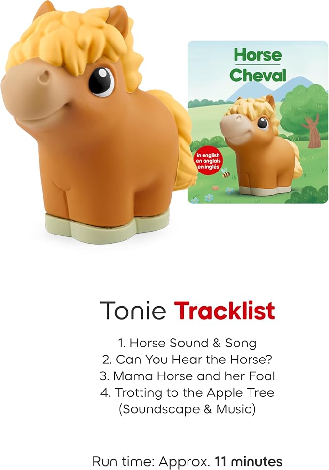 Toniebox 2 My First Farm Bundle for Kids 1+ with Soft and Squeezable Cow, Horse, and Pig - Sunset Red