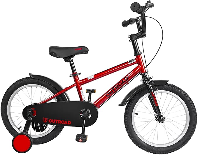 14/16/18 Inch Folding Kids Bike with Training Wheels, Gifts for Boy&Girl Age 3-9 yrs, Toddler Bike with Dual Brakes for Beginners, Multi-Color