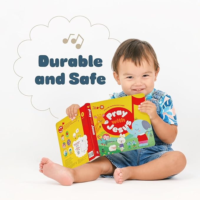 Pray with Jesus -Audio Bible for Kids, 6 Exclusive Prayer Songs, The Lord's Prayer, Christian Music, Christmas Toy for Toddlers 18m +, Christian Baby Gift