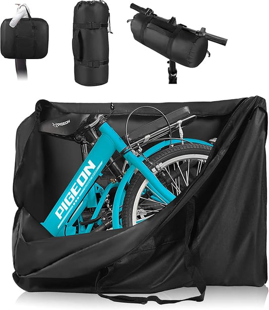 Bike Travel Bag,Heavy Duty 840D Transport Bicycle Storage Carry Bag with Strong Webbing,Portable Folding Cycling and Bicycle Bags Bike Suitcase Waterproof for Airplane Shipping