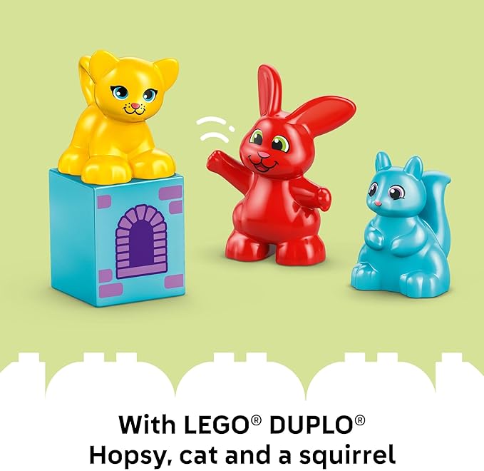 LEGO DUPLO Hopsy’s Castle Game Building Toy for Pretend Play - Learning & Education Play Set for Boys & Girls, Ages 3+ - Toddlers Learn Skills Through Play - Gift Idea for Family Game Night - 10450