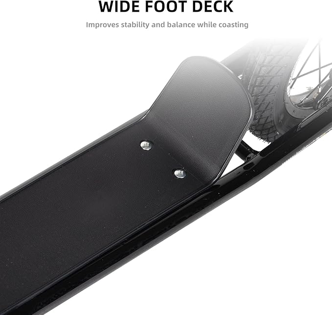 JOYSTAR Kick Scooter for Kids 5+ Teens & Youth, Lightweight Kids Scooter with Adjustable Handlebar, 2 Wheel Scooter for Boys & Girls, 12" Inflatable Wheels Rear Drum Brakes