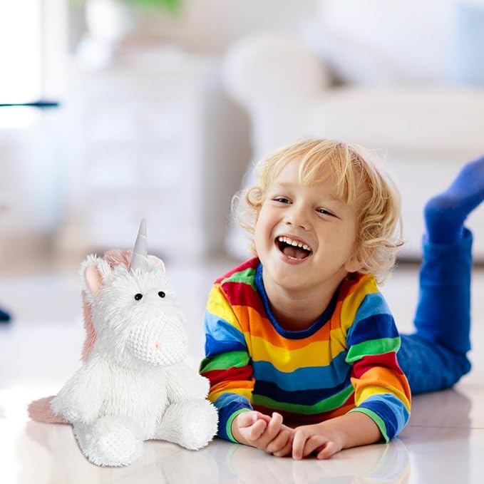 Coolable Warmable Unicorn Stuffed Animal, Microwavable Stuffed Animals Heating Pad for Soothing & Relaxation, Lavender Plushies for Stress Relief, Stuffed Unicorn Gifts for Girls