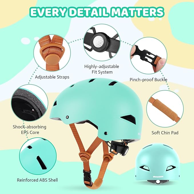 Kids Bike Helmet Ages 3-5-8-14, CPSC ASTM CPSIA Certified Toddler Helmet