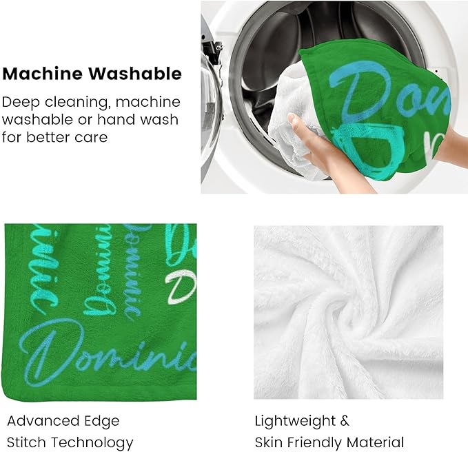 Dr.TOUGH Personalized Name Blanket Personalized Blanket for Adult Kids Flannel Customized Personalized Blankets and Throws
