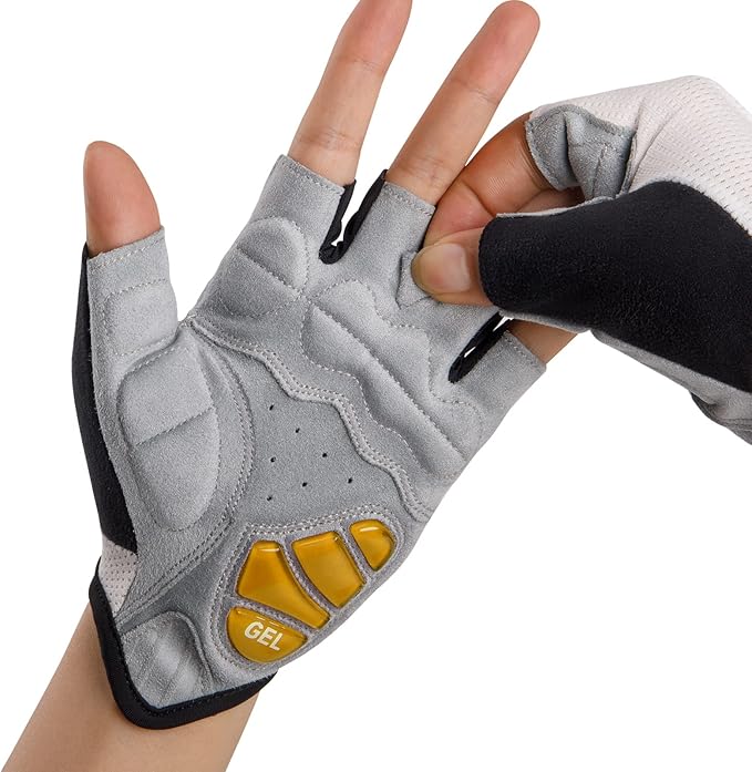 Cycling Gloves for Men Women - Road/Mountain Bike Gloves Anti Slip Shock Absorbing Padded -Bicycle Biking Gloves for Fitness Cycling Training Outdoor Sports