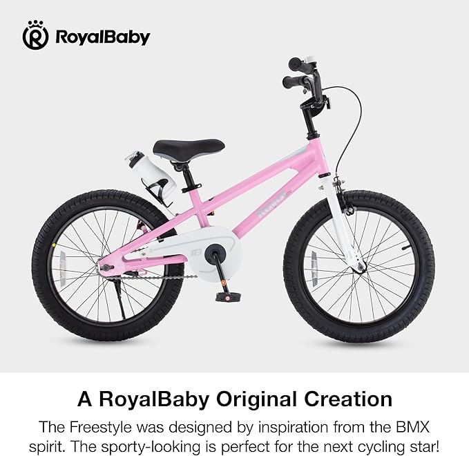 RoyalBaby Kids Bike EZ Freestyle Training Free Balance to Pedal Easy Learning Bicycle, 12-18 Inch for Toddlers to Big Kids