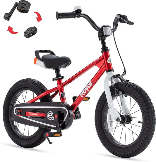 RoyalBaby Kids Bike EZ Freestyle Training Free Balance to Pedal Easy Learning Bicycle, 12-18 Inch for Toddlers to Big Kids