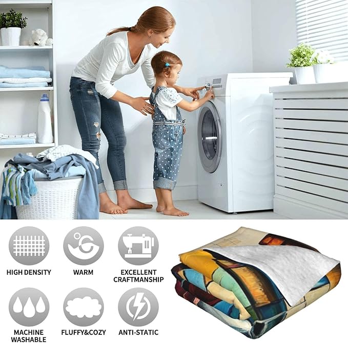 Wine Blanket for Women, Wine Decor Fleece Blanket Gifts for Boys Girls, Warm Cozy Soft Flannel Stuff for Bed Sofa Couch 50" x 40"