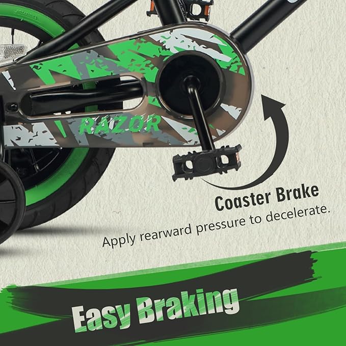 Glerc Kids Bike for Ages 1-8 Years Old, 12-16 Inch BMX Style Kids Bicycle with Training Wheels, Boys Bike for Children and Toddler, Multiple Colors