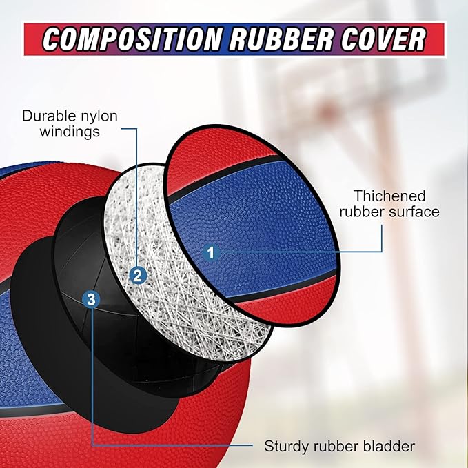 Wettarn 12 Pcs Mini Basketballs for Kids - Size 3 Colorful Rubber Basketball Bulk with Pump for Mini Hoop, Indoor Outdoor Practice, Game, Back to School Party, 7 Inch