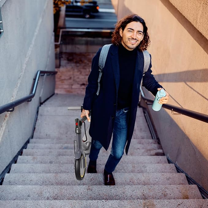 Electric Scooter Adults, Powerful 350W E-Scooter, Max 19 Mph & 15-19 Miles Range Scooters, Folding Scooters with 8.5" Solid Tires, Commuting Scooter Kick Scooter with APP Control (Seats Optional)