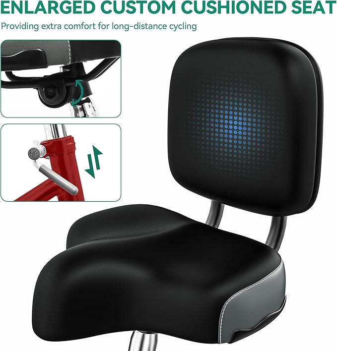 YITAHOME 24 & 26 Inch Adult Tricycle, 1 & 7 Speed 3 Wheel Bikes, Large Seat with Backrest Trike for Adults with Front & Rear Baskets, Cruiser Bike for Seniors Women Men Commute Picnic Outdoor