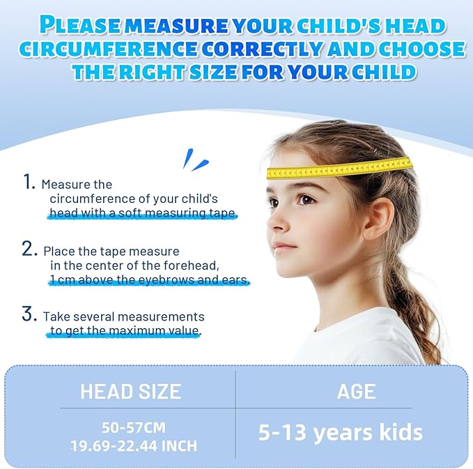 OnBros Kids Bike Helmet - Bike Helmets for 5-14 Boys or Girls with Visor, Children Bicycle Helmet for Skateboard Mountain Scooter Road Cycling, Lightweight and Adjustable 50-57CM