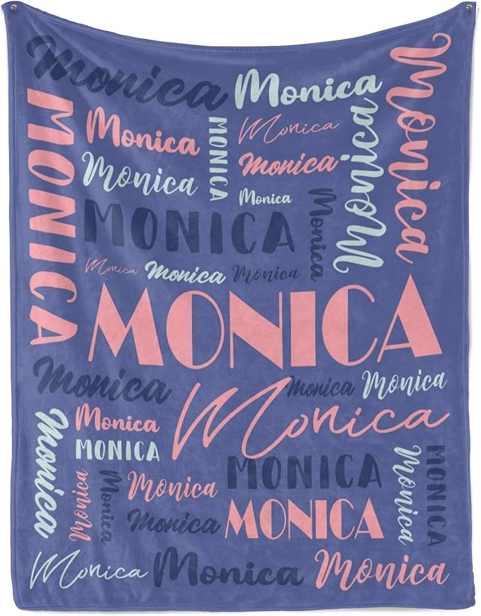 Name Blanket Personalized Blanket for Adult Kids Flannel Customize Throw Blanket Custom (Color 14, 30 x 40 Inches)