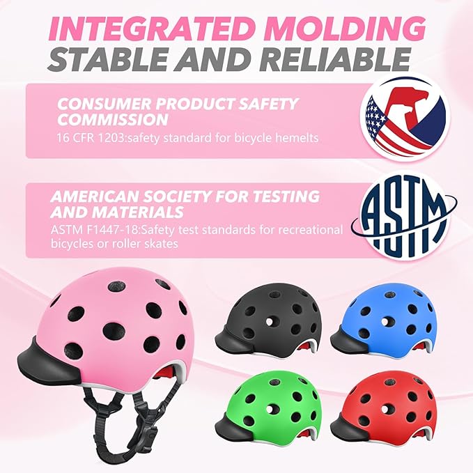 Kids Bike Helmet for 5-8-14 Kids Skateboard Helmet Boys Girls Child Youth Adjustable Lightweight Ventilation and Multi-Sports Scooter Cycling Roller Balance Bike