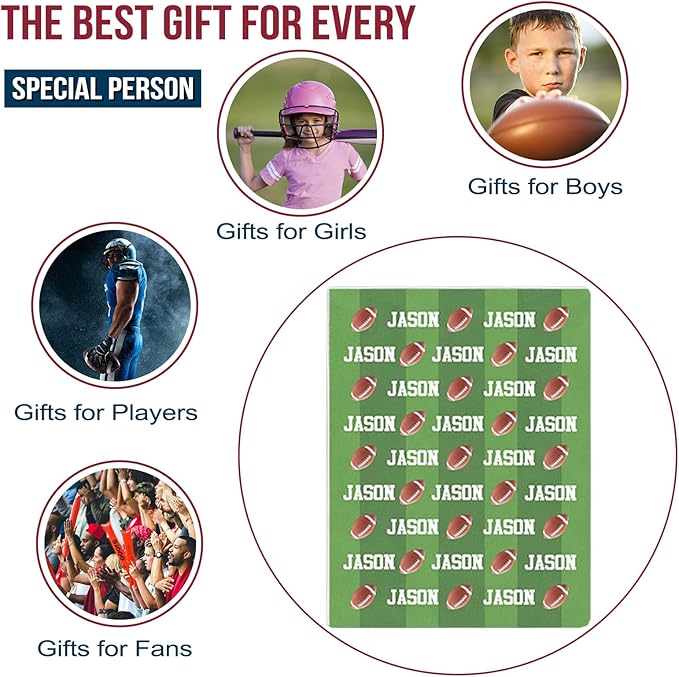 Personalized Football Blankets with Name Numbers, Custom Football Team Game Throw Flannel Blankets Stuff Gifts for Boys Sports Lover Fans Kids Adult