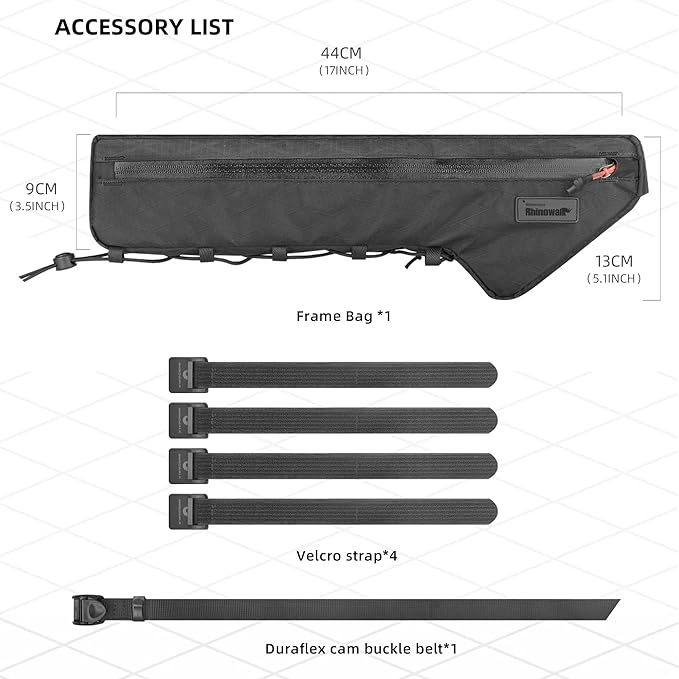 Bicycle Frame Bag Bike Triangle Bag Waterproof Bike Bag 1.7L with Dual Side Mesh Pockets for MTB Road Bike Cycling Commuting and Outdoor Adventures