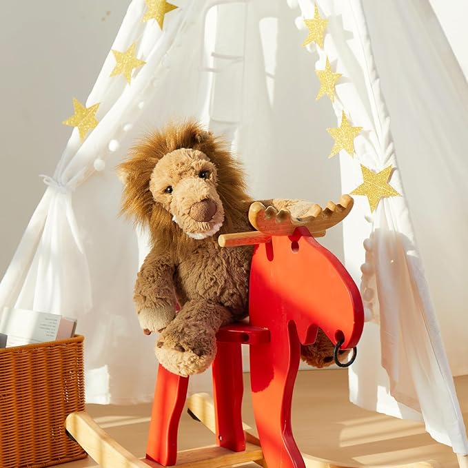 MaoGoLan Cute Lion Stuffed Animal 17.7 inch - Cozy Lion Plush with Fluffy Mane- Large Snuggly Zoo Safari Stuffed Animal Toys Gift for Kids,Boys,Girls,Lion Lover