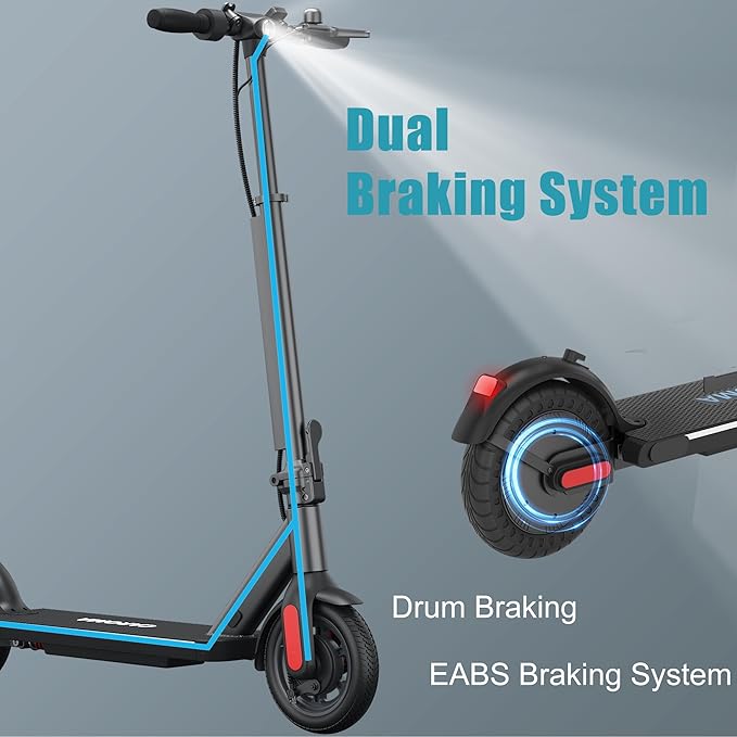 Caroma Electric Scooter, 750/500/350W Motor & 25/20 MPH Speed, Fast Adjustable Electric Scooter for Adults Max 25/20 Miles, Foldable Commuting E-Scooter w. Dual Braking System & Cruise Control