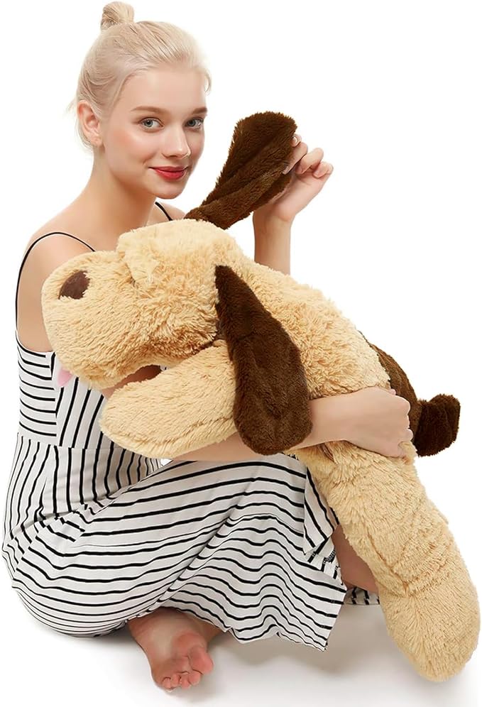 MaoGoLan Giant Dog Plush,31" Large Stuffed Animal Dog, Fluffy and Cuddly Stuffed Puppy Stuffed Animal Throw Pillow Toy Birthday for Girls Kids