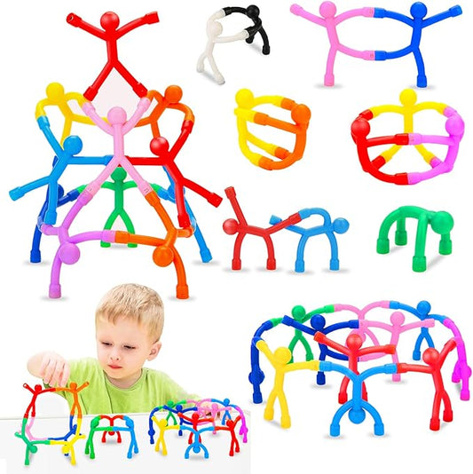 48Pcs Magnetic-People-Magnet-Men, Magnetic Travel Toys for Kids, Creative, Portable and Educational, Funny Magnets for Kids, Small Toys for Classroom Prizes, Easter Egg Stuffers, Office