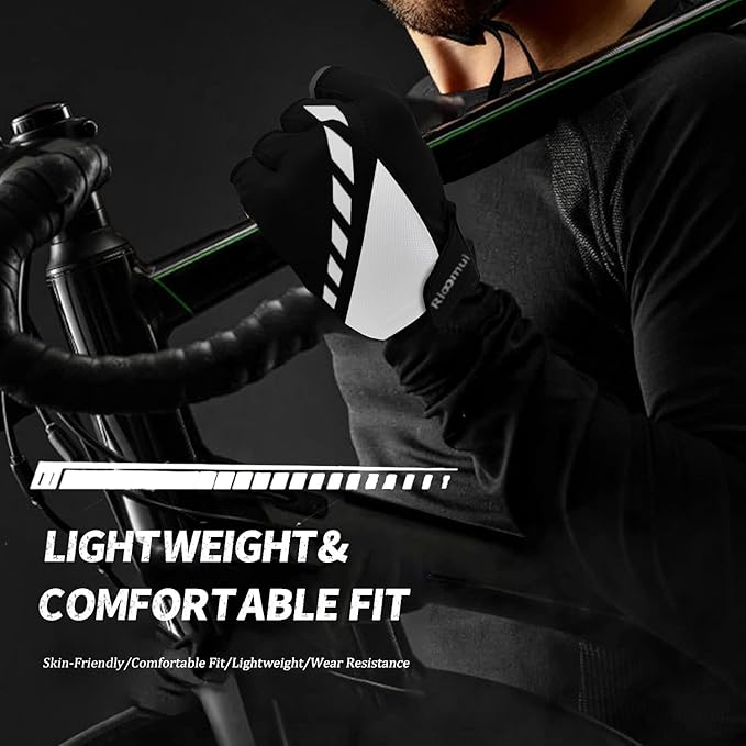 Cycling Gloves,Gel Padded Bike Gloves for Men Cycling,Anti-Slip & Shock-Absorbing Lightweight & Breathable Design Road Bicycle Half Finger for Women