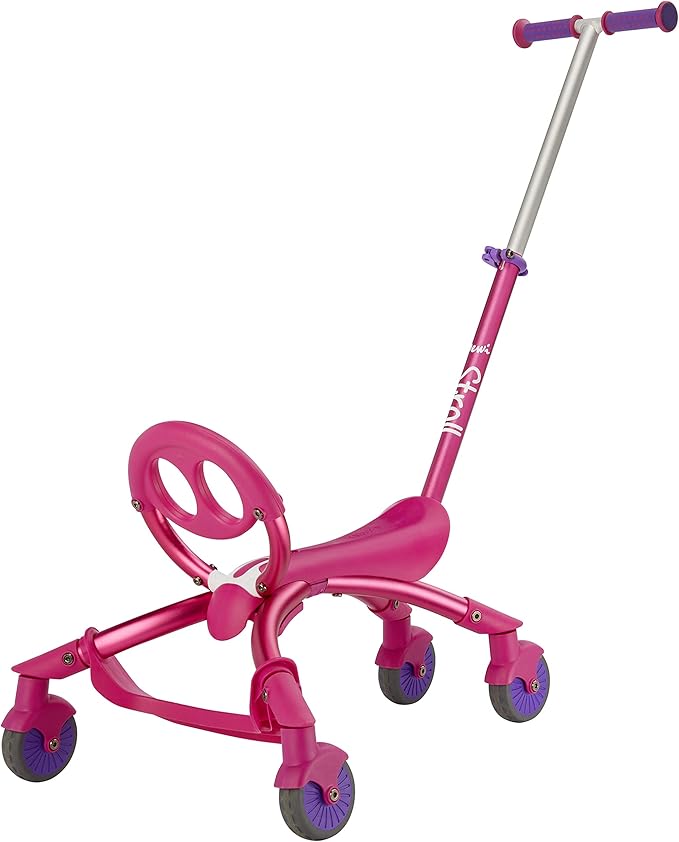 YBIKE Pewi Stroll – Indoor/Outdoor Walking Ride On Toy with Push Handle