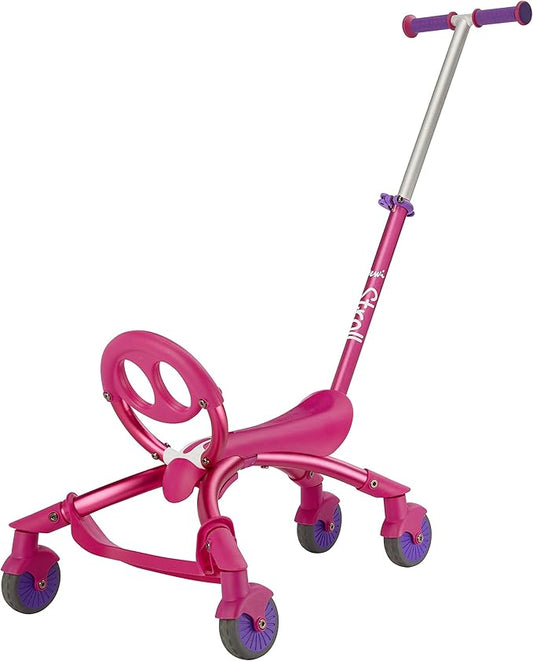 YBIKE Pewi Stroll – Indoor/Outdoor Walking Ride On Toy with Push Handle