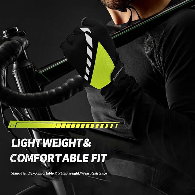 Cycling Gloves,Gel Padded Bike Gloves for Men Cycling,Anti-Slip & Shock-Absorbing Lightweight & Breathable Design Road Bicycle Half Finger for Women