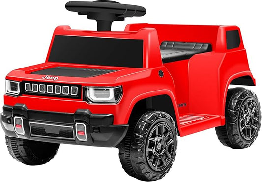 6V Ride On Car for Toddlers, Electric Car with Music, Horn, Pedal, for Ages 18–30 Months,Red