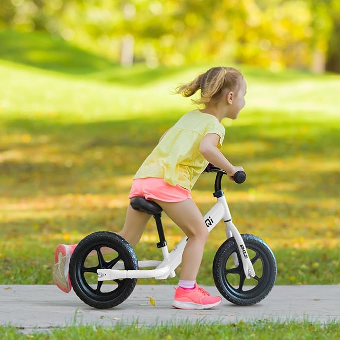 SIMEIQI 12" Balance Bike for Boys Girls 2 3 4 5 Years Old No Pedal Walking Balance Training Sports Bicycle for Kids Toddlers