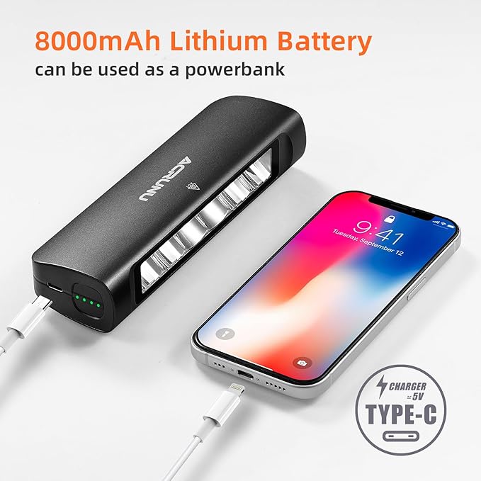 Super Bright 3400 Lumens LED Bike Light USB Rechargeable - 5 Modes Bicycle Headlight with 7H Runtime, IPX6 Waterproof, Quick Release Mount for Mountain Road Cycling Commuting Night Safety