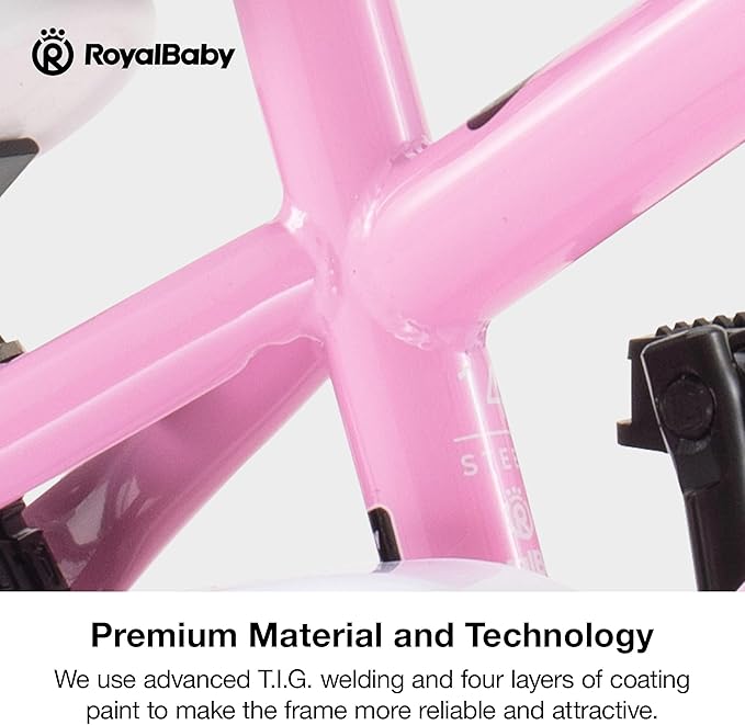 RoyalBaby Kids Bike EZ Freestyle Training Free Balance to Pedal Easy Learning Bicycle, 12-18 Inch for Toddlers to Big Kids