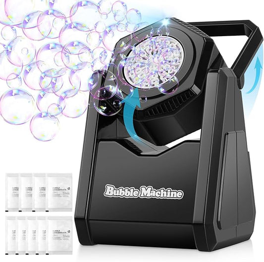 Bubble Machine for Kids, Automatic Bubbles Blower Maker Outdoor Outside Toys for Toddlers Age, Toys for 3 4 5 6 7 8 Years Old Boys Girls, Gift for Party Wedding Birthday