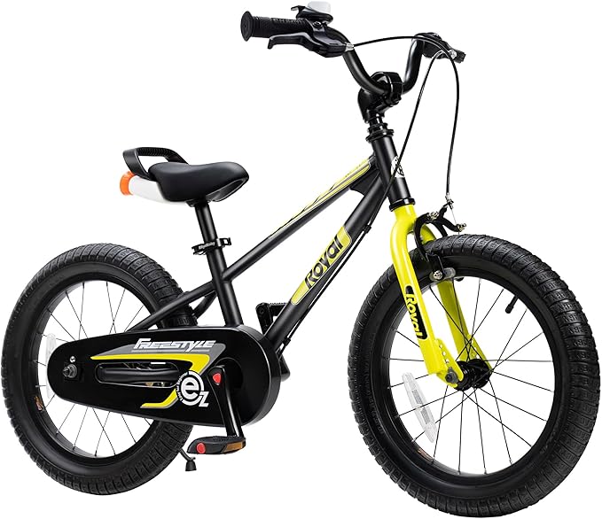 RoyalBaby Kids Bike EZ Balance to Pedal Dual Handbrake Toddlers Boys Girls Bicycle 12-20 Inch for Age 3-10 Years