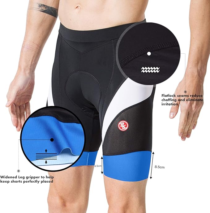 Men's Cycling Shorts Padded Bicycle Riding Half Pants Bike Biking Cycle Tights