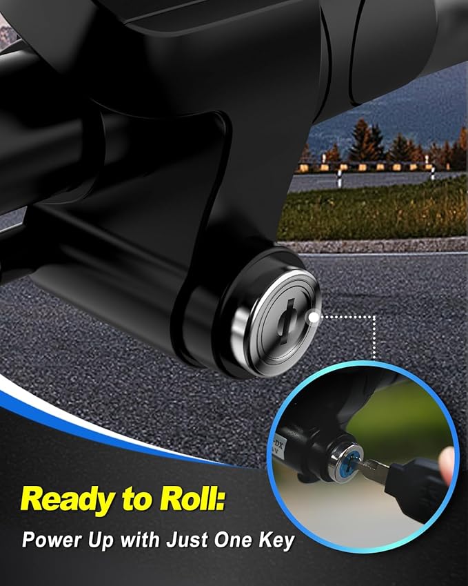 Electric Scooter with Seat ZD06, 800W Peak Motor, 20 Mile Range & 15.5 Mph, Key Start, Foldable E-Scooter with Carry Basket for Pets & Cargo, Electrically-Powered Motor Scooters