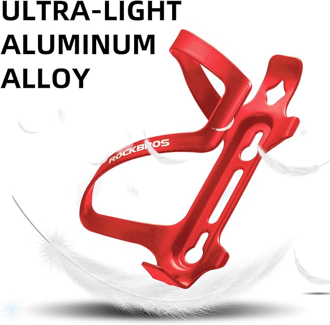 ROCKBROS Bike Water Bottle Holder Cage Aluminum Alloy Bicycle Water Bottle Cage Brackets Bike Cup Holder for Road Mountain Bikes Blue