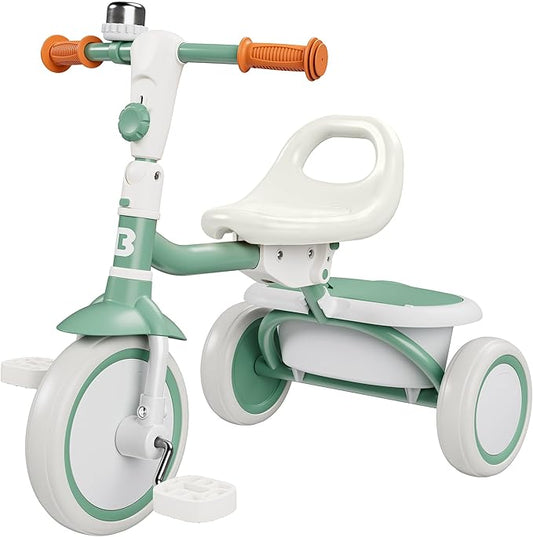 besrey Toddler Tricycle with Bell, Kids Tricycle Age 18 Months to 5 Years, Kids Trike, Toddler Bike for 1.5-5 Year Olds, Baby Trike, Gifts & Toys for Boys & Girls