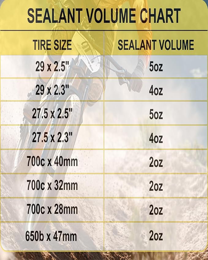 Tubeless Tire Sealant, 500ML Injectable MTB Tire Sealant, Seals Air Holes Up to 6.5 mm, Suitable for Mountain Bike and Road Bike Tires